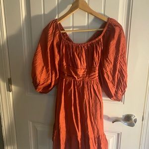 Small brick baby doll dress